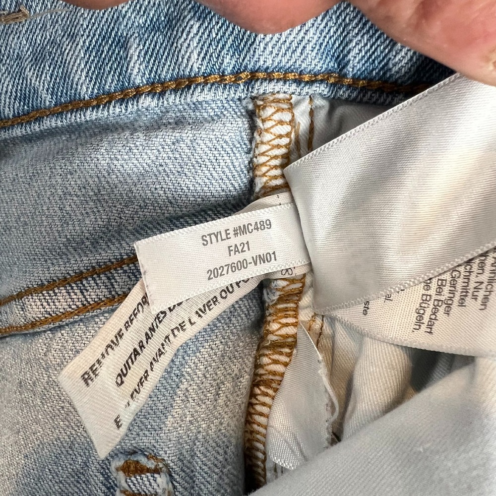 Madewell High Rise Slim Boyjean Womens 26 Jeans Light Wash Denim Everyday - Picture 5 of 13